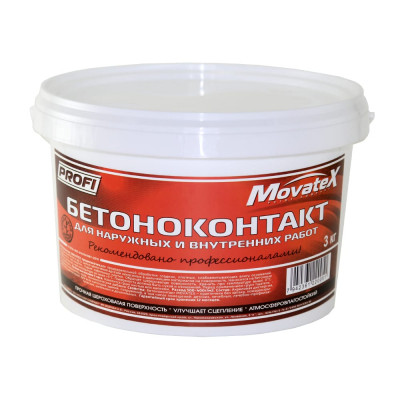 Movatex Бетонконтакт PROFI 3кг для наружных и внутренних работ Т02279