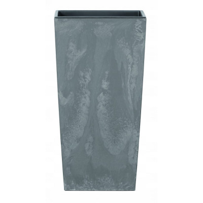 Prosperplast DURS265E 425U Кашпо квадратное Urbi Square Effect 26 5 26 5 h50см тем серый с вкладышем
