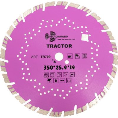 Отрезной диск алмазный TRIO-DIAMOND Tractor TR709