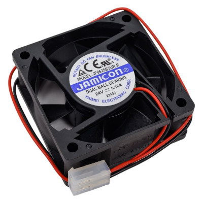 JAMICON вентилятор JF0625B2UR 60х60х25 24В с разъемом 2 конт.MOLEX 5239-2(PHU-2) С00034852