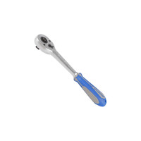 Флажковая трещотка с кнопкой 1/2", 250мм, 32 зубца KING TONY 4771-10GR