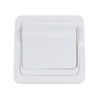 Одноклавишный выключатель TDM ELECTRIC 10А белый Валдай SQ1804-0001