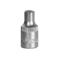 Торцевая головка КОБАЛЬТ 1/4, 4мм, Cr-V 643-194