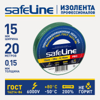 Изолента SafeLine 15/20 зеленый 9364