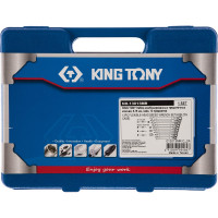 Набор комбинированных трещоточных ключей (8-19 мм, кейс, 13 предметов) KING TONY 13013MR