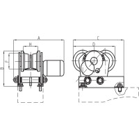 Электрокаретка для электротельфера СОРОКИН 4.614