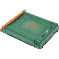 Почтовый ящик Цикл ПРЕМИУМ с металлическим замком, зеленый с орлом 4607156366026