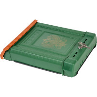 Почтовый ящик Цикл ПРЕМИУМ с металлическим замком, зеленый с орлом 4607156366026