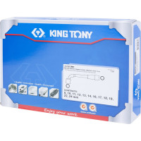 Набор торцевых L-образных ключей, ложемент 12шт KING TONY 9-1812MR