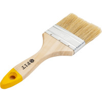 Кисть флейцевая FIT Универсал натуральная светлая щетина деревянная ручка 3" 75 мм 01047