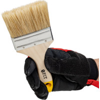 Кисть флейцевая FIT Универсал натуральная светлая щетина деревянная ручка 3" 75 мм 01047