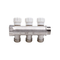 Резьбовой коллектор с вентилями AQUALINK вн-нар 3/4 ,1/2x2 (Цена за упаковку 2 шт.)  арт. 4476