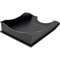 Горизонтальный лоток ОСКОЛПЛАСТ Менеджер ЭКО черный 530-02