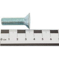 Винт ZAMETAL М10х35 пр. 8.8, с пот. гол., в/ш, DIN 7991, оц., 100 шт ZA516138