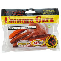 Съедобные искусственные твистеры LUCKY JOHN LJ Pro Series CRUSHER GRUB 3,9in, цвет T48, 5шт. 140157-T48