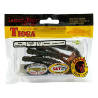 Съедобные искусственные виброхвосты LUCKY JOHN LJ Pro Series TIOGA 3.4in, цвет 085, 6шт. 140127-085