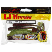 Съедобные искусственные виброхвосты LUCKY JOHN LJ Pro Series MINNOW 3.3in, цвет T44, 7шт. 140143-T44