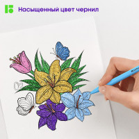 Набор гелевых ручек BERLINGO Brilliant Glitter 10 шт, 10 цветов, 1 мм, корпус ассорти CNg_50510