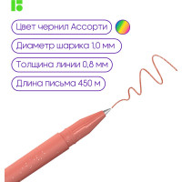 Набор гелевых ручек BERLINGO Brilliant Glitter 10 шт, 10 цветов, 1 мм, корпус ассорти CNg_50510