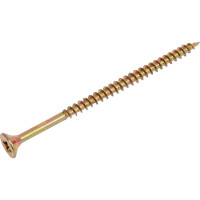 Набор для крепления ВИРТУОЗ дюбель 6x52 U, шуруп 4x70 потайная головка, желтый цинк, 80 шт. 550-87352