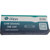 Лампа Nord-Yada C5W 12V 31мм SV8.5  салонная подсветка номерного знака 901995