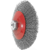 Щетка-крацовка коническая (125 мм; M14; стальная витая проволока) Pobedit 2133025