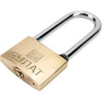 Навесной замок БУЛАТ ВС 1150-01 латунный, d=8 мм 13360