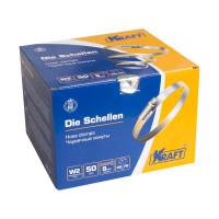 Хомут KRAFT 50-70 мм, нержавеющая сталь, уп. 50 шт. KT 880409
