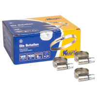 Хомут KRAFT 8-12 мм, нержавеющая сталь, уп. 100 шт. KT 880400