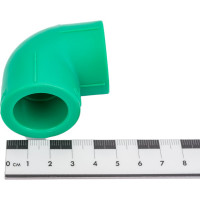 Уголок Blue Ocean 90 градусов, 25, полипропиленовый, зеленый PPRF/90E G -25