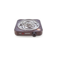 Электрическая плитка Centek CT-1508 Siberia 1 конфорка, ТЭН, 140 мм, 1000 Вт, индикатор работы