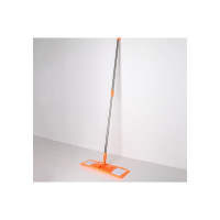Плоская швабра Доляна стальной телескопический черенок, микрофибра, цвет микс, 42х12х122 см 1476791