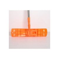 Плоская швабра Доляна стальной телескопический черенок, микрофибра, цвет микс, 42х12х122 см 1476791