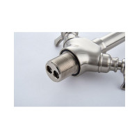 Смеситель ёлочка LEDEME 1/2литой излив керамика крест с гайкой L4311A-2 89846