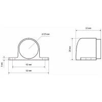 Магнитный ограничитель Стандарт 926 SN (европакет; пушка; матовый никель) 12583