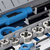 Набор ручных метчиков и плашек GSR M3-M24 DIN 352/223 HSSG 64 предмета 00708110