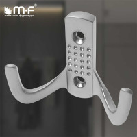 Крючок MF H5534E, AL, 2-х рожковый, матовый хром 973821v