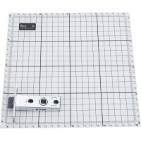 Защелка Аллюр L45-8-P SN (матовый никель; пластик; торцевая планка 25 мм; без ручек) 12333