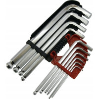 Набор шестигранных ключей YATO 10 штук, 2,0-12мм, с шаром YT-0509