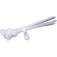 Нейлоновая хомут-стяжка под винт duwi 150x3,6 мм, белая, упаковка 10 шт. 30296 4