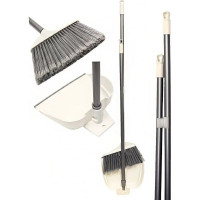 Комплект GoGo ПВХ, совок с метлой айвори, ручка металлическая 85 см 60056 IVORY