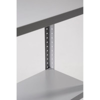 Стеллаж ООО ФУРАМА СТФЛ 1000х700х500 мм, 3 полки, серый СТФЛ107050-3