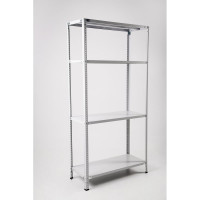 Стеллаж ООО ФУРАМА СТФЛ 1500х1000х500 мм, 4 полки, серый СТФЛ151050-4