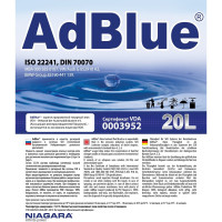 Жидкость NIAGARA AdBlue 20 л, мочевина, для систем SCR Евро 4/5/6 004008000013