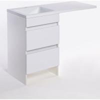 Напольная тумба ORANGE Optima с левой раковиной, под стиральную машину Op-110TUW+RAL