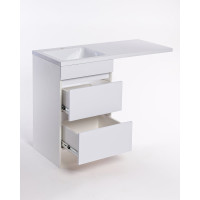 Напольная тумба ORANGE Optima с левой раковиной, под стиральную машину Op-110TUW+RAL