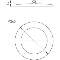 Подвесной светодиодный светильник ЭРА SPP-402-0-50K-200 IP65, 200Вт, 20000Лм, 5000К, Кп2, КСС Д 5/90 Б0046670