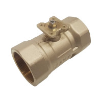 Двухходовой шаровой кран TECHNO 2050B латунный, под привод DN50, G 2, КVS 63.0 640250-2