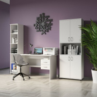 Письменный стол СОКОЛ белый СПм-07.1Б СПм07.1Б6