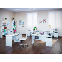 Письменный стол СОКОЛ белый СПм-07.1Б СПм07.1Б6